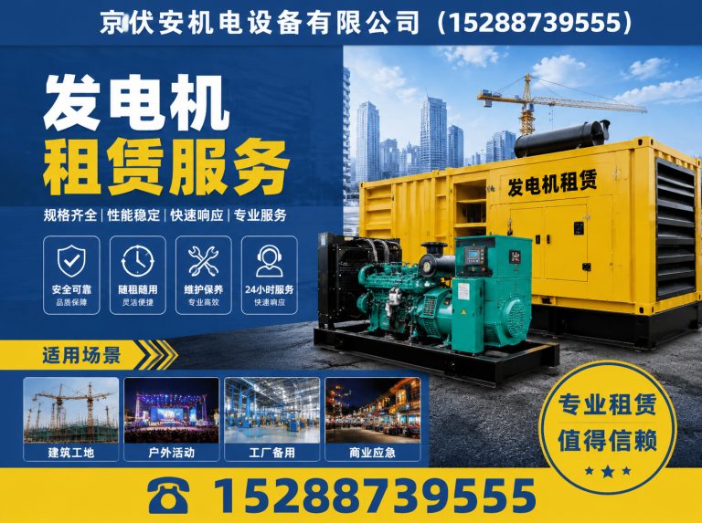 朔州应急发电机出租展示图